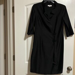 Black Midi Dress with 3/4 Sleeves